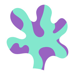 Abstract Graphic of Seaweed with Purple Spots