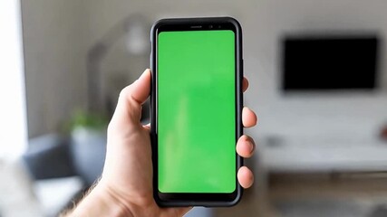 Phone frame mockup — floating smartphone with swipe animation