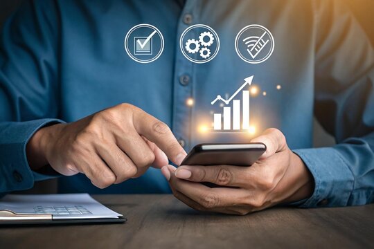 Digital technology, software development concept. Coding programmer working on laptop with circuit board and javascript on virtual screen. Ai - Powered by Adobe