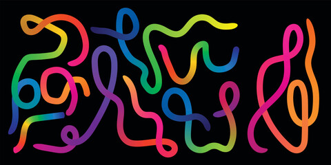 Abstract vector illustration of a vibrant colorful circle pattern with rainbow light and bubble design for a creative backdrop