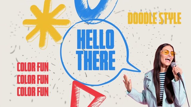 Colorful Sketch Speech Intro