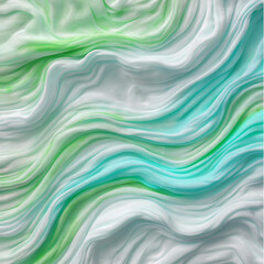 Fototapeta premium abstract background with green waves. silk texture ppt.