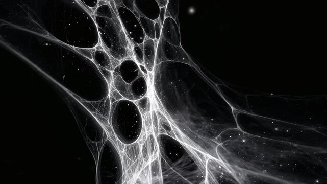 Cosmic Neural Synapse, Glowing neuron cluster in space with high energy flow, abstract neuron web glowing in space, Sci-fi Brain Signal Map, Glowing Neuron Web in Deep Space, Glowing neuron clusters	