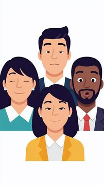 Diverse Group Of Business People Expressing Surprise Together