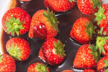 strawberries and chocolate