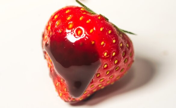 strawberry in chocolate