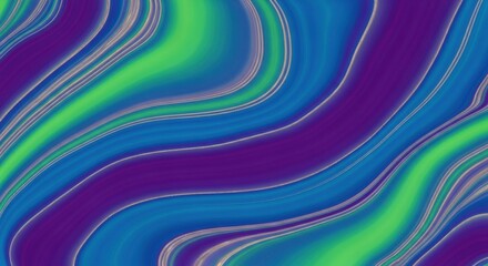 Vibrant swirling abstract pattern with purple green and blue hues