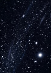 Fototapeta premium Celestial symphony of twinkling luminosity in ethereal midnight vastness