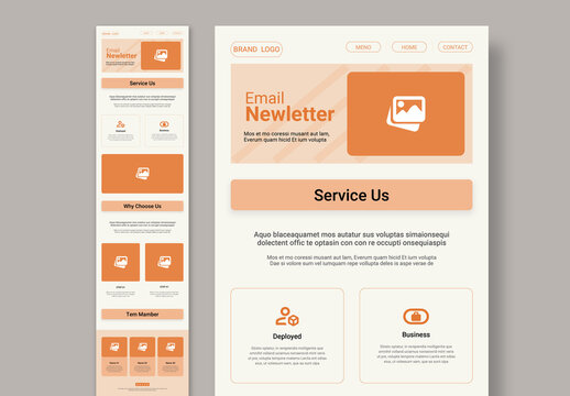 Email News letter Template Layout