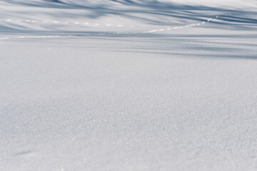 Snowy field showing subtle winter texture and patterns