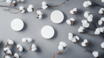 Luxurious Cosmetic Collection with Cotton Branch