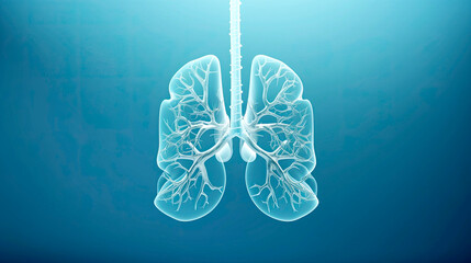 Looking inside Human respiration System A view of Lungs showing the intricate Branching Structure