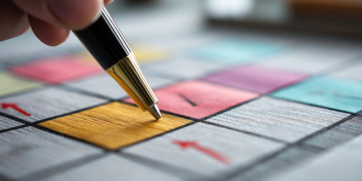 close up of hand writing on a notebook
