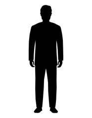 Fototapeta premium silhouette of a businessman