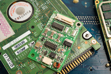 Repairing and upgrade circuit mainboard of notebook, electronic, computer hardware and technology.