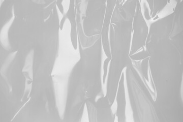 Plastic wrap texture overlay effect. Polyethylene packaging for vinyl or cd cover. Shrink crumpled...
