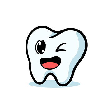 Cute cartoon tooth