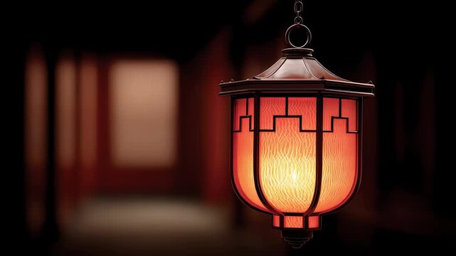 Tang Style Ancient Lantern Swaying Light and Shadow
