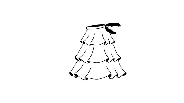 A fashionable skirt perfect for pairing with various tops