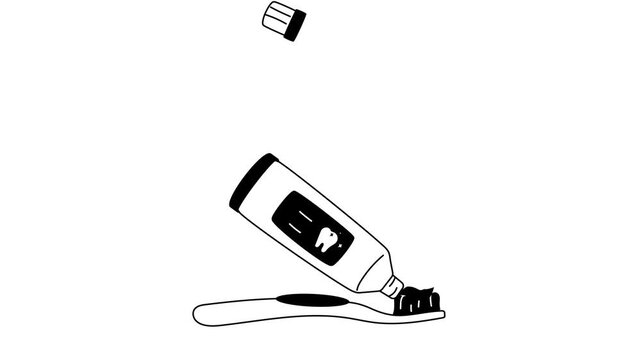 Download this amazing animated icon of toothpaste in editable design