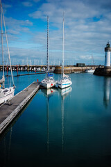 yachts in the harbor, Quiberon , France, Brittany