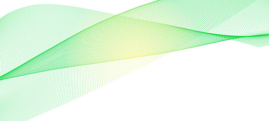 Abstract green wave, a modern and dynamic design element for adding a touch of movement and energy to your projects