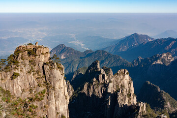 The Scenery of the Monkey Watching the Sea Scenic Spot in Huangshan, Anhui Province
