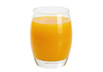 Isolated glass of fresh orange juice is refreshing and full of natural vitamins daily