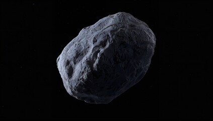 Asteroid in the asteroid belt, highlighting space exploration significance