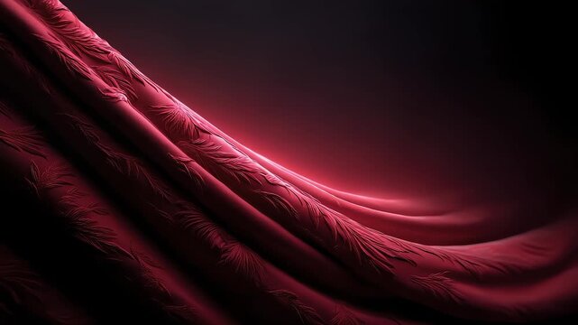 Tang Dynasty Style Red Silk Flowing Elegantly