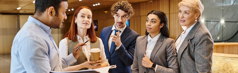 Engaging discussion among professionals in a modern office setting inspires collaboration and ideas