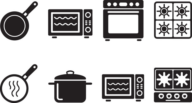 Cooking icon set