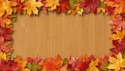 Obraz premium Autumn foliage pattern, seasonal change