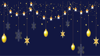 Happy New Year Vector Banner , Festive Modern Celebration Design