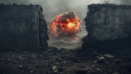 War Wall, a symbol of conflict and division, exploring themes of isolation