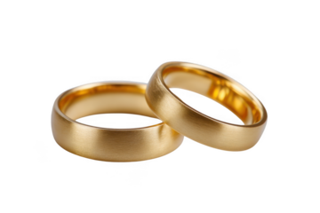 Two golden wedding rings