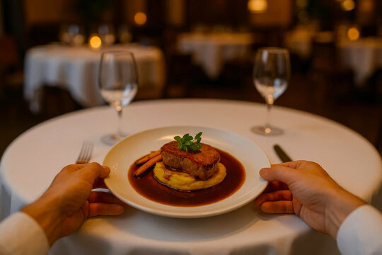 POV: Serving Hot Dish to Table 
