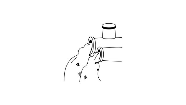 An icon animation design of industrial waste, sewage treatment animated vector