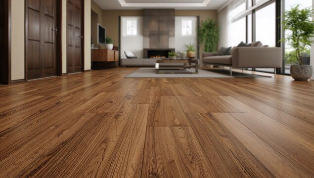 Stylish living room featuring wood flooring and contemporary design, ideal for relaxation