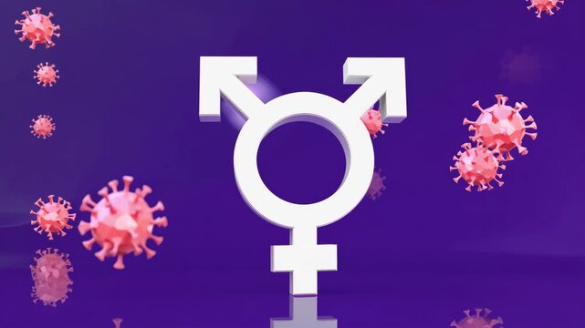 National sexually transmitted infection awareness day. Awareness, Testing, and Healthy Relationships. girl boy gender symbol animation.