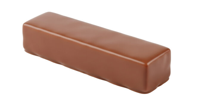 Isolated caramel candy for dessert, food photography of a sweet, confectionery item