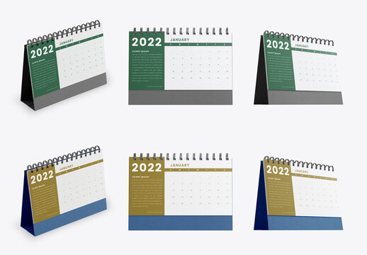 Desk Calendar Mockup