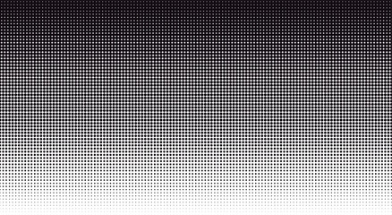Halftone pattern with black and white gradient dots