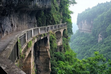 Bridge in the mountains