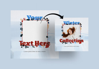 Christmas Frame For Social Media Post