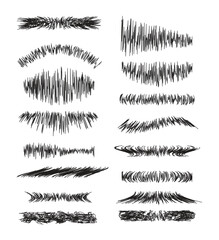 Black Ink Brush Stroke Texture Grid &ndash; Abstract Pattern for Artistic and Graphic Design Use