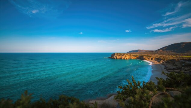 Seascape View Over Ionian Waters, Seasonal Change