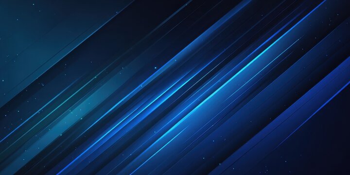 A sleek, abstract design featuring diagonal blue lines against a dark background, creating a modern and dynamic visual effect.