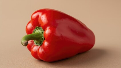 Red bell pepper, a fiber-dense choice, healthy ingredient