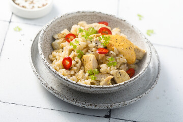 Rice bowl with chicken